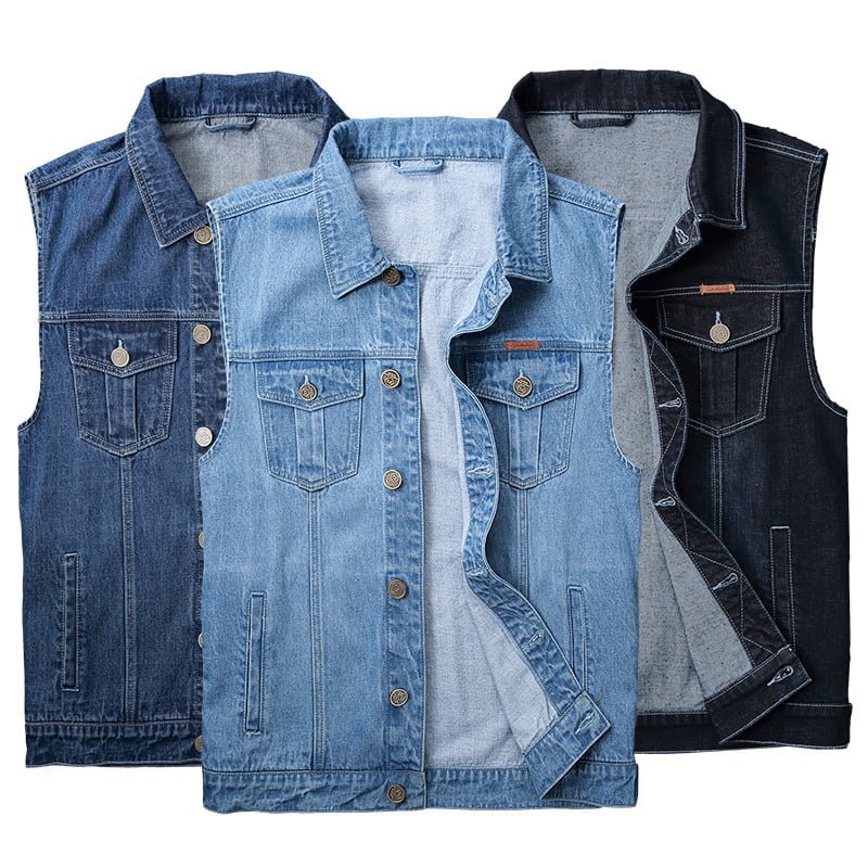 custom denim vest