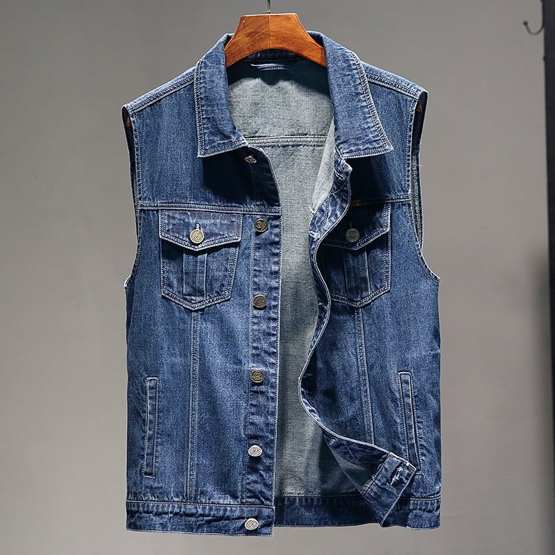 custom denim vest