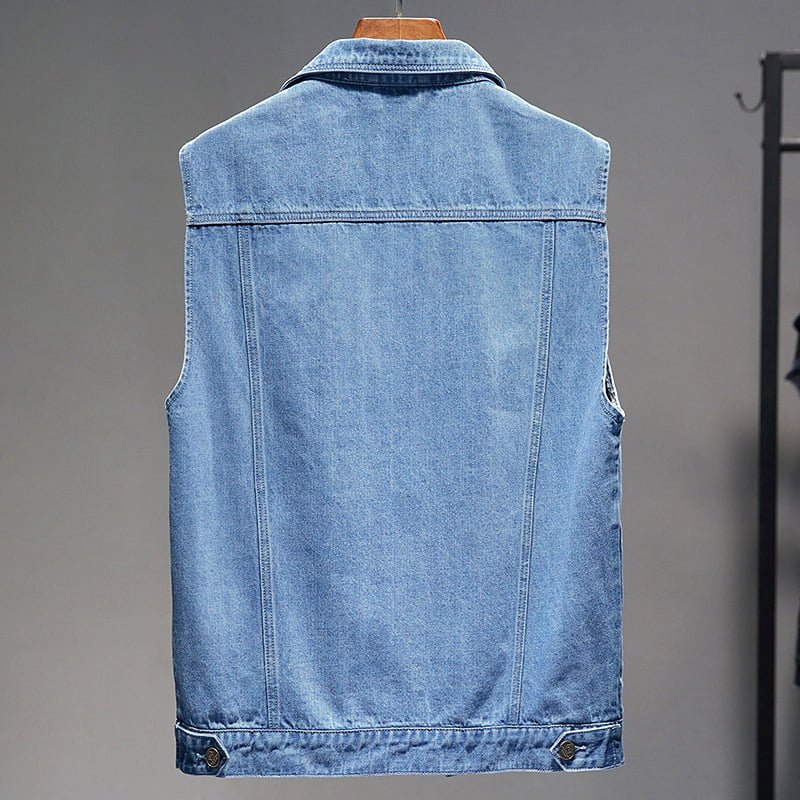 custom denim vest