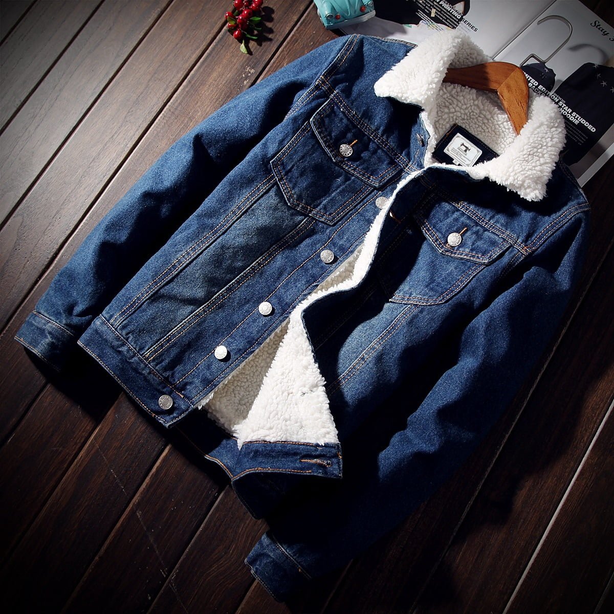 custom denim jacket men